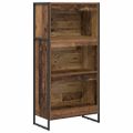 vidaXL Knižnica 60 x 30 x 121 cm Kompozitné drevo Staré drevo
