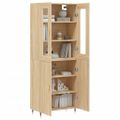 vidaXL Vysoká skrinka dub sonoma 69,5x34x180 cm spracované drevo