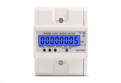 Elektromer 3F na DIN lištu trojfázový DDS024 digitálny