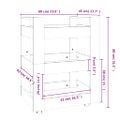 vidaXL Kuchynský vozík dub sonoma 60x45x80 cm spracované drevo