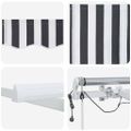 vidaXL Automaticky zaťahovacia markíza LED antracit a biela 500x300 cm