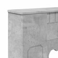 vidaXL Rám krbu Betónovo sivá 93 x 20 x 89 cm Kompozitné drevo