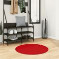 vidaXL Koberec OVIEDO, krátky vlas, červený Ø 80 cm