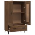 vidaXL Vysoká skrinka hnedý dub 70x31x115 cm spracované drevo