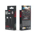 Maxlife MXUC-09 uhlový kábel USB - USB-C 1,0 m 3A čierny