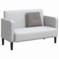 vidaXL Poduška na chrbát Sivohnedá 50 x 19 x 45 cm látka