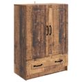 vidaXL Servírovacia skriňa so zásuvkou Staré drevo 66 x 34,5 x 92 cm