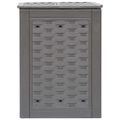 vidaXL Záhradné kompostéry 2 ks, hnedé 60x60x83 cm, 600 l, plast ratan