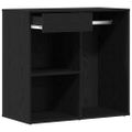 vidaXL Kosmetický kabinet Čierny dub 80 x 40 x 75 cm Kompozitné drevo