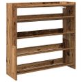 vidaXL Regál na topánky staré drevo 80x25x81 cm spracované drevo