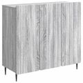 vidaXL Servírovacia skriňa Sivá sonoma 89 x 34,5 x 82 cm