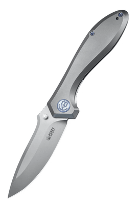 Kubey KB314Q Ruckus Gray vreckový nôž 8,4 cm, šedá, titán