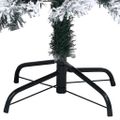 vidaXL Umelý vianočný stromček, zasnežený, zelený 210 cm, PVC