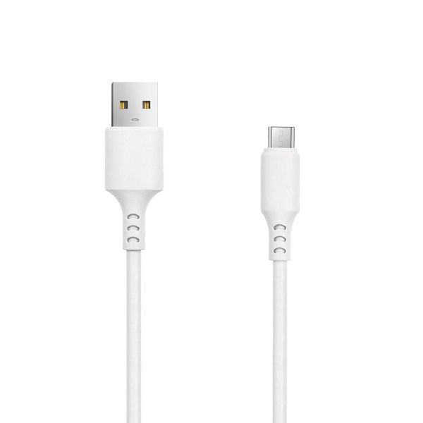 SETTY USB - microUSB  kábel 1,0 m 2A, biela (GSM113066)