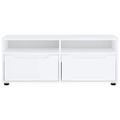 vidaXL TV skrinka „VISNES“ biela 100x40x38 cm, drevo
