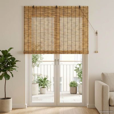 vidaXL Roleta Hnedá 140 x 220 cm Rákosie