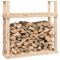 vidaXL Stojan na palivové drevo 110x35x108,5 cm masívna borovica