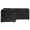 vidaXL Kryt na záhradný nábytok v tvare L 16 očiek 215x215x70 cm