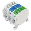 Svorkovnice rozbočovací HLAK 25//3 C LNPE, 152A, 3pól., CU, IP20, Š/M/Z, na DIN