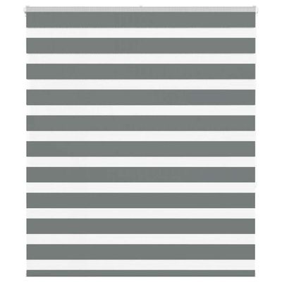 vidaXL Zebra roleta tmavošedá 120x150 cm šírka látky 115,9cm polyester