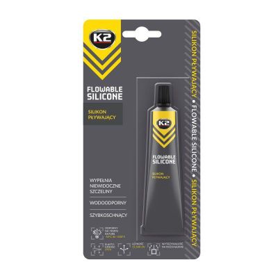 Silikónové tesnenie autoskiel a reflektorov K2 FLOWABLE SILICONE 21g