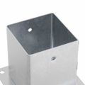 vidaXL Podnože stĺpikov štvorcové 12 ks Strieborná 121x121 mm