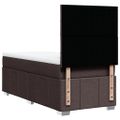 vidaXL Boxspring posteľ s matracom tmavohnedá 90x190 cm látka