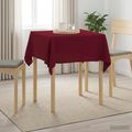 vidaXL Uterák na stôl Štvorcový Víno červené 140 x 140 cm Polyester