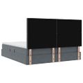 vidaXL Postel s úložným prostorem a matrací Tmavo šedá 180 x 200 cm