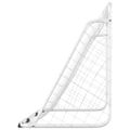 vidaXL Futbalová bránka so sieťou 180x90x120 cm oceľová biela