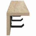 vidaXL Vešiak na stenu Nástenná montáž Sonoma dub 40 x 10,5 x 10,5 cm