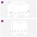 vidaXL Kŕmidlo pre kurčatá Strieborná 60,5 x 29 x 51 cm 25 kg