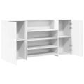 vidaXL Recepčný pult biely 200x50x103,5 cm, umelé drevo
