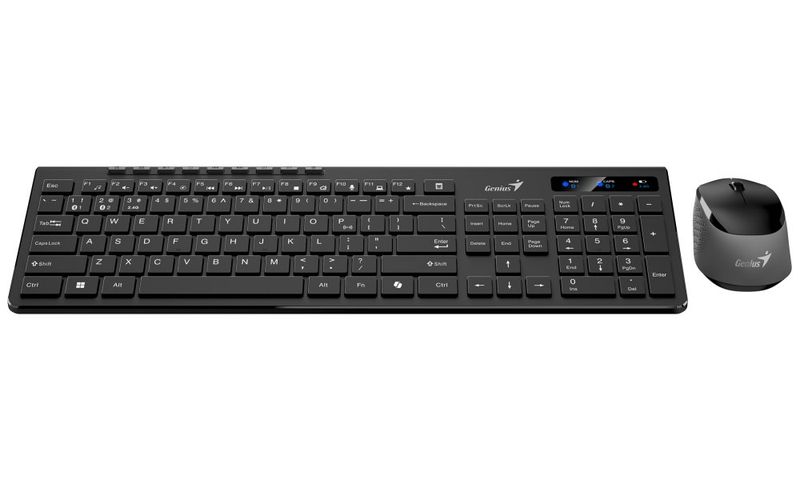 GENIUS SlimStar 8230/ Bezdrôtový set Bluetooth + 2,4GHz/ pripojenie až 3 zariadení/ Copilot/ USB/ čierna/ CZ+SK layout GENIUS SlimStar 8230/ Bezdrôtový set Bluetooth + 2,4GHz/ pripojenie až 3 zariadení/ Copilot/ USB/ čierna/ CZ+SK layout