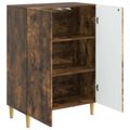 vidaXL Servírovacia skriňa Dymový dub 66 x 34,5 x 90 cm