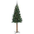 vidaXL Úzky vianočný stromček Zelená 180 cm
