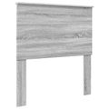 vidaXL Rám postele Sivý Sonoma a striebro 75 x 190 cm Kompozitné drevo