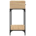 vidaXL Konzolový stolík dub sonoma 75 x 34,5 x 75 cm kompozitné drevo