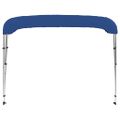 vidaXL Strieška Bimini s 3 oblúkmi, modrá 183x160x137 cm