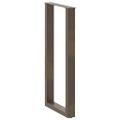 vidaXL Nohy barového stola v tvare U, 2 ks, prírodná oceľ, 50 x (100-101) cm, oceľ