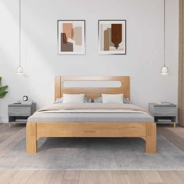 vidaXL Nočné stolíky 2 ks sivý dub sonoma 50x46x50 spracované drevo