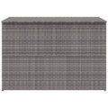 vidaXL Záhradný úložný box sivý 150x100x100 cm polyratanový
