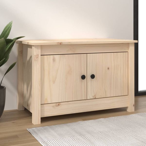 vidaXL Skrinka na topánky 70x38x45,5 cm masívna borovica
