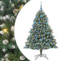 vidaXL Umelý vianočný stromček Zelená 180 cm PVC, plast a oceľ