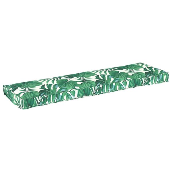 vidaXL Podložka List Vzor listov 140 x 40 x 8 cm Oxfordská látka