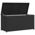 vidaXL Záhradný úložný box čierny 120x50x60 cm polyratanový