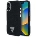Puzdro Guess HC MagSafe FW Denim Triangle Logo pre iPhone 16 čierne