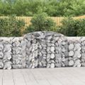 vidaXL Oblúkové gabiónové koše 17 ks 300x50x100/120cm pozinkov. železo