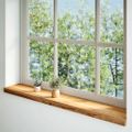 vidaXL Okenný parapet 2 ks svetlohnedá 110x20x2 cm dubový masív
