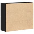 vidaXL Komoda čierna dub 91x29,5x75 cm, imitácia dreva